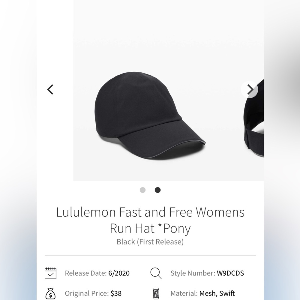 lululemon athletica Women's Run Hat - Black